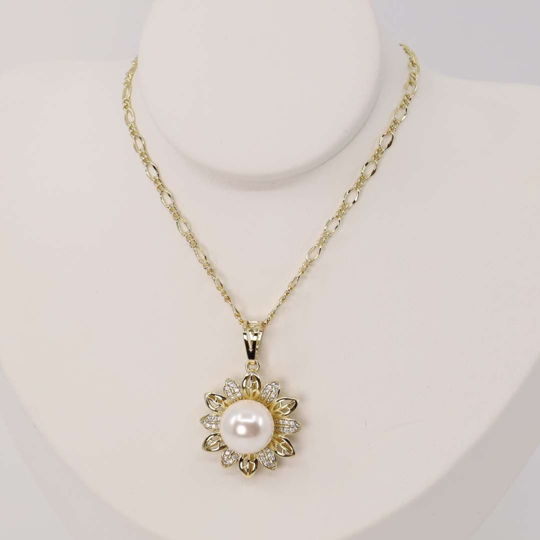 Lant cu pandativ placat cu aur 14K Model LD182 – 60 cm
