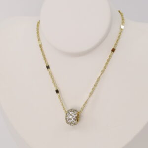 Lant cu pandativ placat cu aur 14K Model LD189 – 45 cm