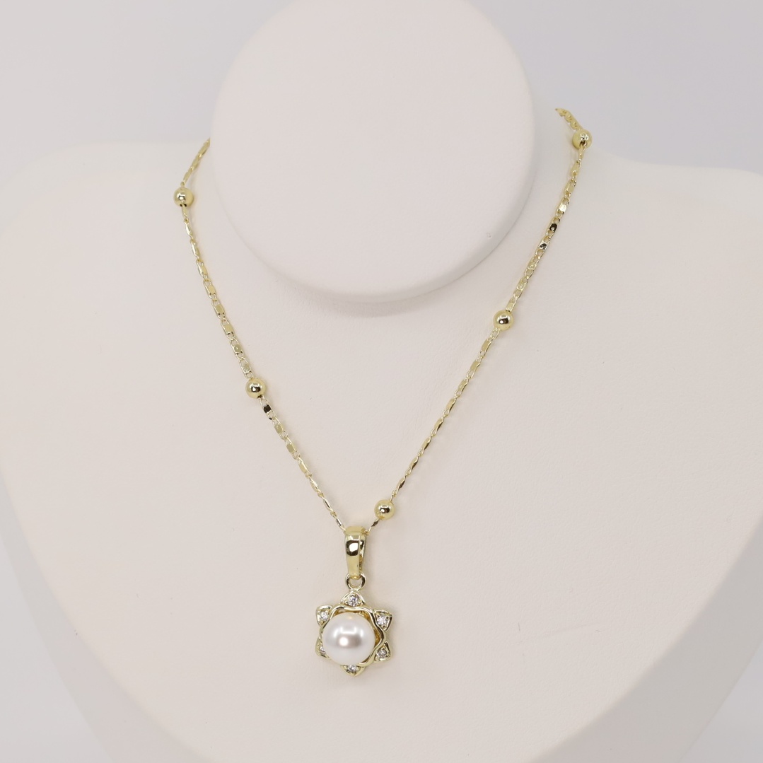 Lant cu pandativ placat cu aur 14K Model LD199 – 55 cm