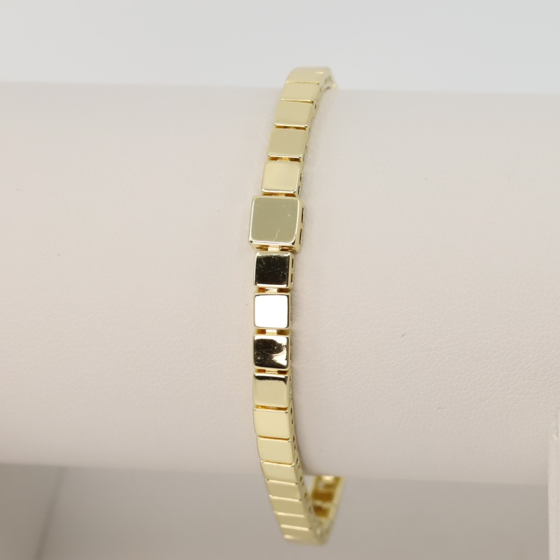 Bratara placata cu aur 14K model BF647 - 19 cm