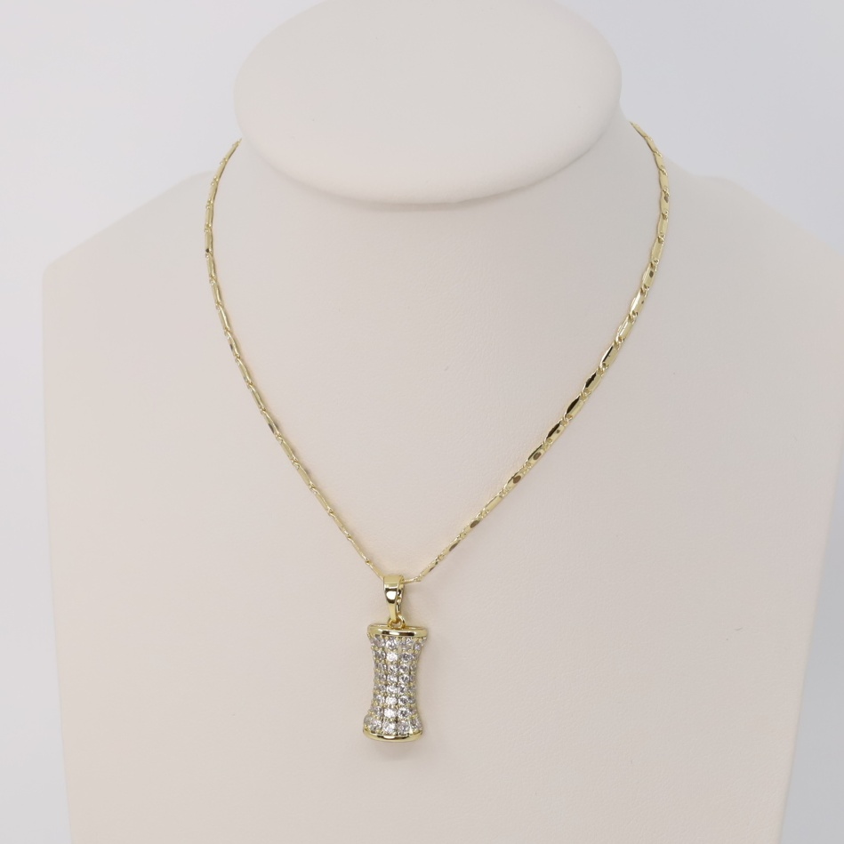 Lant cu pandativ placat cu aur 14K Model LD221 – 45 cm