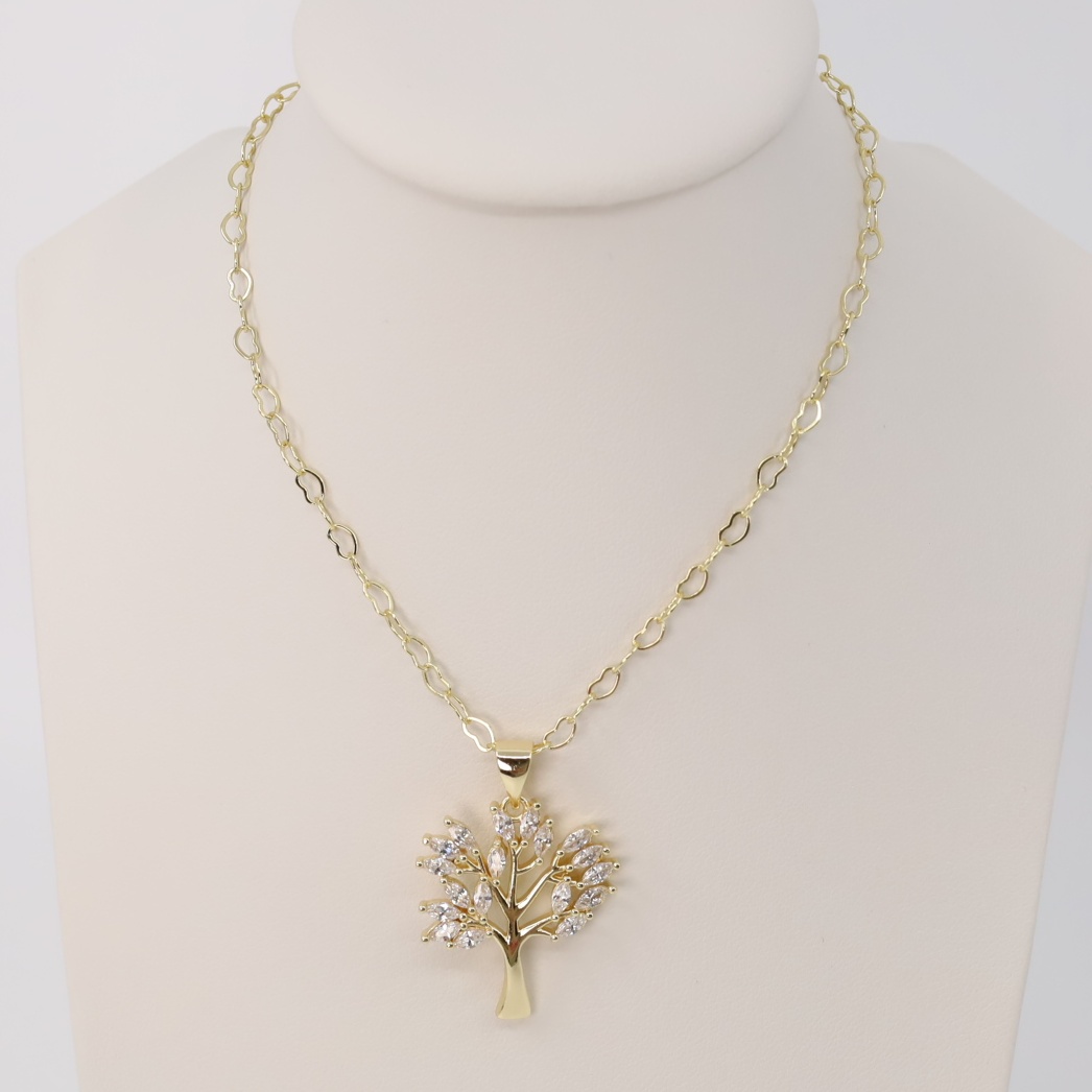 Lant cu pandativ placat cu aur 14K Model LD225 – 60 cm
