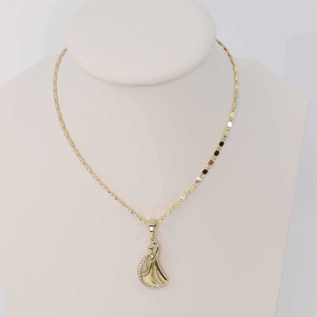 Lant cu pandativ placat cu aur 14K Model LD232 – 60 cm