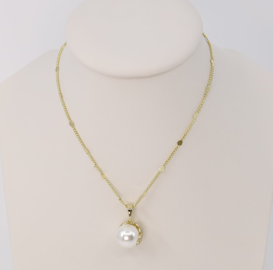 Lant cu pandativ placat cu aur 14K Model LD224 – 60 cm