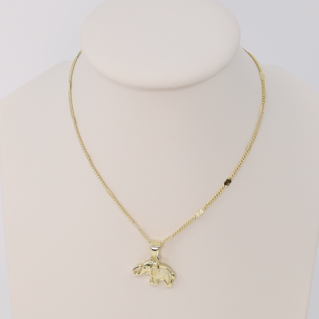 Lant cu pandativ placat cu aur 14K Model LD226 – 45 cm