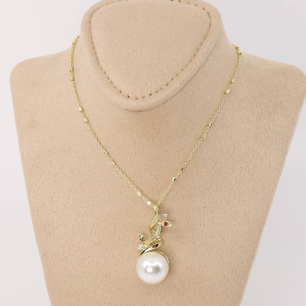 Lant cu pandativ placat cu aur 14K Model LD209 – 50 cm