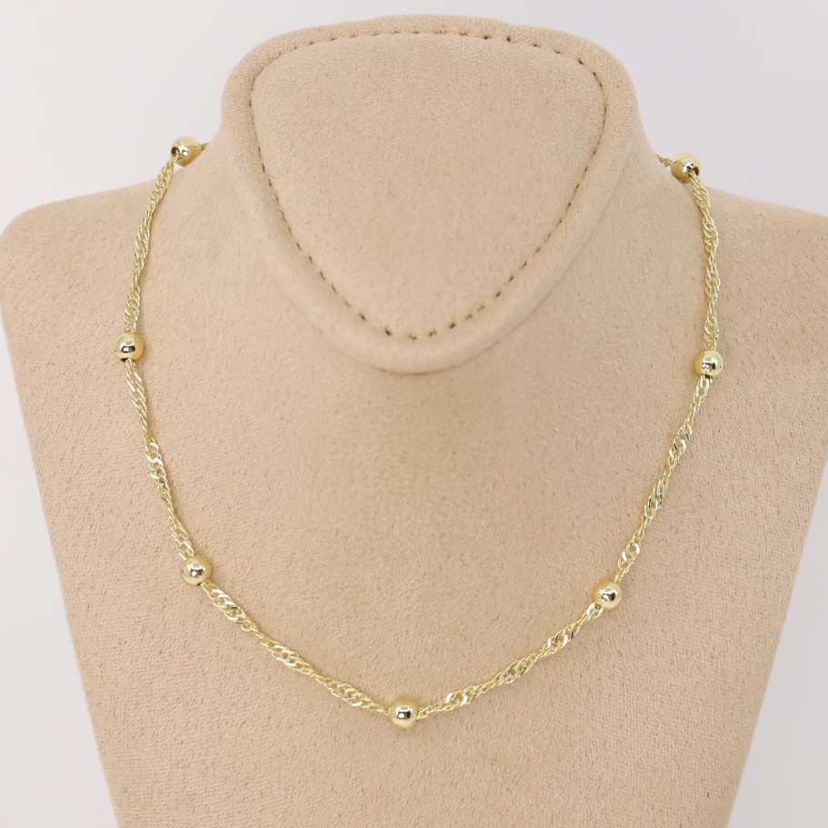 Lant placat cu aur 14K Model EEL074 - 50 cm