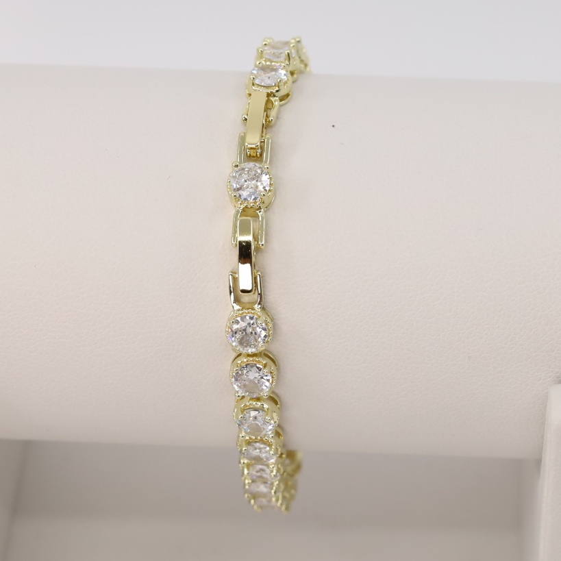 Bratara placata cu aur 14K model BF719 - 19 cm