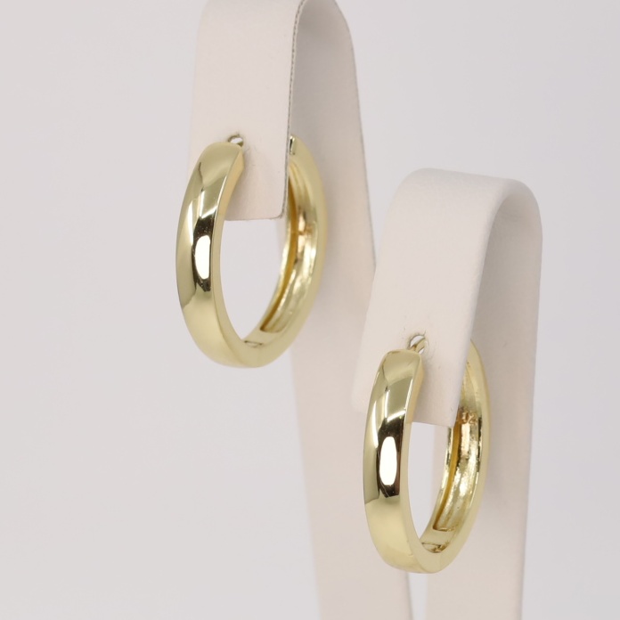 Cercei placati cu aur model CR030 - dimensiune 2,5 cm