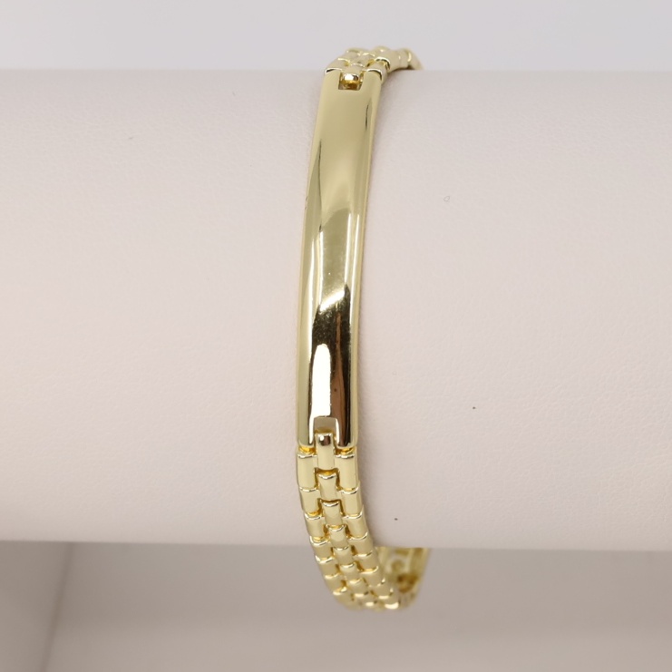 Bratara placata cu aur 14K model BF721 - 19 cm