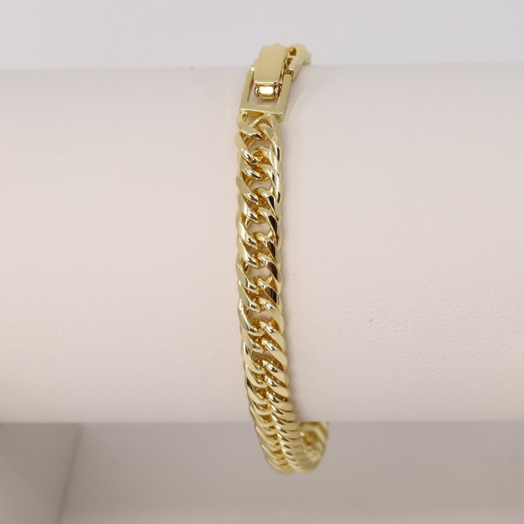 Bratara placata cu aur 14K model BF731 - 19 cm